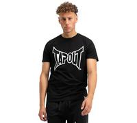 Tapout Herren T-Shirt Lifestyle Basic Tee Normale Passform, Black/White, L