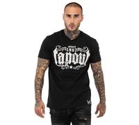 Tapout Herren T-Shirt Normale Passform Crashed, Black/White, 3XL, 940019