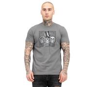 Tapout Herren T-Shirt Normale Passform Skull Tee Grey/Black XXL