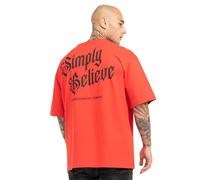 Tapout Simply Believe Short Sleeve T-shirt Orange XL Mann