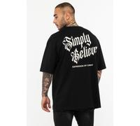 TAPOUT T-Shirt Oversize simply belive schwarz S