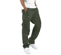 TARAINYA Baumwoll Cargohose Herren Twill Lang B Armeegrüne M