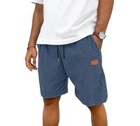 TARAINYA Corduroy Kurze Hosen Herren Sommer Baumwolle Mit Kordelzug