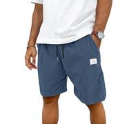 TARAINYA Corduroy Kurze Hosen Herren Sommer Baumwolle Mit Kordelzug