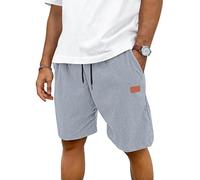 TARAINYA Corduroy Kurze Hosen Herren Sommer Baumwolle Mit Kordelzug