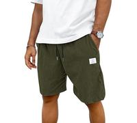 TARAINYA Corduroy Kurze Hosen Herren Sommer Baumwolle Mit Kordelzug