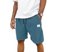 TARAINYA Corduroy Kurze Hosen Herren Sommer Baumwolle Mit Kordelzug