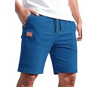 TARAINYA Waffel Kurze Hosen Herren Baumwolle Sommer Shorts mit Kordelzug