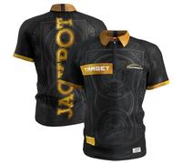 Target Darts Adrian Lewis Dart-Shirt 2026 | Dart-Shirt für Herren, Erwachsene kühl kragenlos Dart-Oberteil, Dartscheiben Herren-Oberteil, „The Jackpot“ Player-Edition-T-Shirt - XL