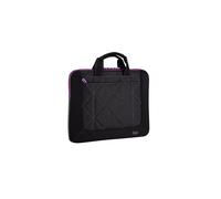 Targus 16-Zoll Pulse Laptop Sleeve - für 16" Notebooks, modernes Design, weicher Innenraum, Damentasche, Schwarz/Violett (TSS57401EU)