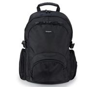 Targus CN600 Laptop-Rucksack, leicht, mit 20 l Fassungsvermögen, mehreren Taschen, gepolstertem Fach, passend für Laptops bis zu 16 Zoll - Schwarz