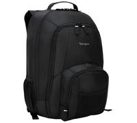 Targus Groove Professioneller Business-Laptop-Rucksack mit gepolstertem Fach, haltbares PVC-beständiges Material, Vorder- und Seitentaschen, Schutzhülle für 16-Zoll-Laptops, Schwarz (CVR600)