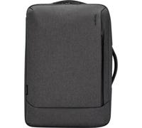 Targus Notebookrucksack Cypress Reißverschluss Zwei Hauptfächer, kleine Zubehörtaschen, Trolleygurt Kunststoff grau