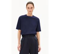 ARMEDANGELS Damen Heavyweight T-Shirt aus recyceltem Baumwoll Mix TARJAA Loose Fit Tinted Navy