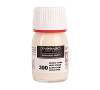 Tarrago Cremeweiß 300 Schuhfarbe, 25 ml Flasche, mit Pinsel und Schwamm, für Glattleder, Kunstleder oder Canvas