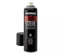 Tarrago | Nubuk Wildleder Renovierer 250 ml | Imprägnierspray | Schuh Erneuerungsspray für Wildleder und Nubuk Textil Taschen | Wasserdicht und regenfest | Schuhschutz (Dunkelbraun 06)