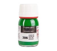Tarrago Schuhfarbe Grün SNK 306, 25 ml Flasche, mit Pinsel und Schwamm, für Glattleder, Kunstleder oder Canvas