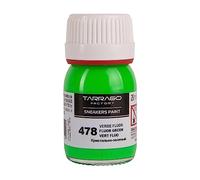 Tarrago | Sneakers Paint 25 ml mit Pinsel und Schwamm | Fluorfarben | Farbe für Sneakers und Turnschuhe aus Leder, Kunstleder und Segeltuch (Fluorine Green 478)