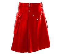 Tartan Utility Kilts Für Männer Mittelalter Faltenrock Gothic Kleidung Skirt Kilt Minirock Herren Schottisch Schottenrock Original Streetwear Saunakilt Rock