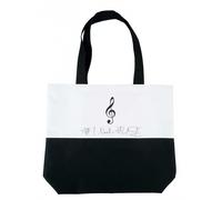 Tasche Shopper ''All I Need Is Music'' Violinschlüssel