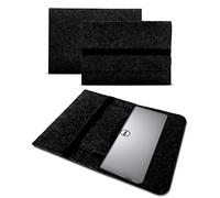 Tasche Sleeve Hülle kompatibel für Dell Latitude 5285/5290 / 7285 Netbook Case aus Filz in Grau mit praktischen Innentaschen