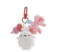 Taschenanhänger MOLANG 5cm - weiß - Niedliches Plüsch-Accessoire, süßer Schlüsselanhänger für Tasche, Rucksack & Auto | 62775