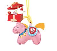 Taschenanhänger - Symbol, Schmuck, Tasche, Ornament, Mondjahr, Glückspferd, Schlüsselanhänger, für Rucksack, Schultasche, Tragetasche, Handyhülle, Freundin, Familie, Freunde, Paare, Schwestern, rose