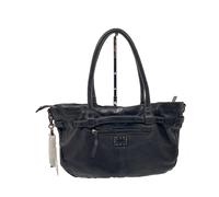 Taschendieb - Damen Echt-Leder Handtasche Kaiserstrasse 22 schwarz Schwarz