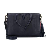 Taschendieb Wien Herzweg Umhängetasche Leder 29 cm blau