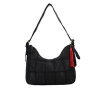 Taschendieb Wien Malvengasse Schultertasche Leder 31 cm schwarz