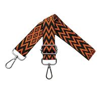 Taschengurte zum Wechseln, Verstellbarer Schultergurt für Taschen, Taschengurt Breit 3.8cm Schulterriemen mit Karabiner Silber, Umhängegurt für Damen Tragegurt Taschen DIY, Schwarz/Orange, X23