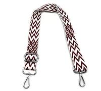 Taschengurte zum Wechseln Weinrot, Verstellbarer Schultergurt für Taschen, Taschengurt Breit Schulterriemen mit Karabiner Silber 3.8cm, Umhängegurt für Tragegurt Taschen für Damen Taschen DIY, #10