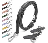 Taschenriemen Leder Taschengurt Henkel Schwarz Gold Ledergurt Taschengurte Zum Wechseln Taschenband Umhängegurt für Longchamp dunkelgrau