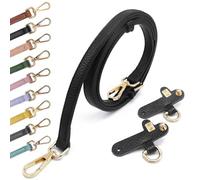 Taschenriemen Leder Taschengurt Henkel Schwarz Gold Ledergurt Taschengurte Zum Wechseln Taschenband Umhängegurt für Longchamp schwarz