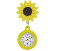 Taschenuhr mit Herzmotiv für Krankenschwestern, schöne Sonnenblume, Sonne, Mond, Wolke, Anhänger, zum