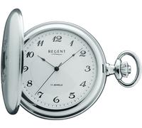 Taschenuhr REGENT "P713", silber (silberfarben), Taschenuhren, Herren, Taschenuhr, Herrenuhr, Handaufzug, Acrylglas (19278543-0)
