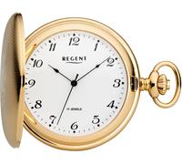 Taschenuhr REGENT "P714-19403049", gold (goldfarben), Taschenuhren, Damen, Taschenuhr, Herrenuhr, Handaufzug, Acrylglas, Geschenkidee (79276116-0) goldfarben