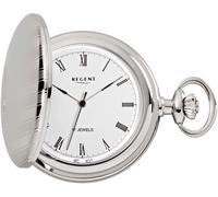 Taschenuhr REGENT "P718-19437740", silber (silberfarben), Taschenuhren, Jungen, Taschenuhr, Herrenuhr, Handaufzug, Acrylglas, Geschenkidee (26177205-0)