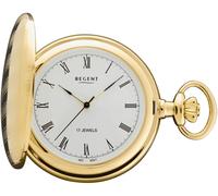 Regent Herren Taschenuhr Savonnette Goldfarben 47 MM Mechanischer Handaufzug Römische Zahlen P-719