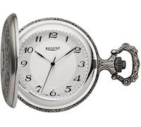 Taschenuhr REGENT "P722", silber (altsilberfarben), Taschenuhren, Damen, Taschenuhr, Herrenuhr, Handaufzug, Acrylglas (19217959-0) altsilberfarben