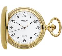 Taschenuhr REGENT "P736", gold (goldfarben), Taschenuhren, Herren, Taschenuhr, Quarzuhr, Herrenuhr, Acrylglas (34074221-0) goldfarben