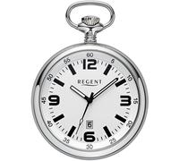 Taschenuhr REGENT "P743", silber (edelstahlfarben), Taschenuhren, Herren, Taschenuhr, Quarzuhr, Herrenuhr, Datum, Mineralglas, analog (65950338-0)