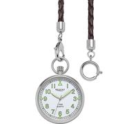 Taschenuhr REGENT "P770", edelstahlfarben, Taschenuhren, Damen, Taschenuhr, Quarzuhr, Herrenuhr,Damenuhr,Leuchtindizes (Zifferblatt), Geschenkidee (26580624-0) edelstahlfarben