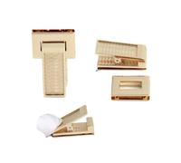 Taschenverschluss Metall 10 Sets 43 x 16 mm 50 32 Drehverschlüsse aus Legierung for DIY Handwerk Handtasche Geldbörse Druckverschluss Taschenverschlüsse Schnappverschlüsse Zubehör(Color 4)