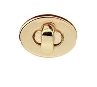 Taschenverschluss Metall 10 Stück 2,3 cm Mini Oval Twist Lock Drehverschlüsse Metallverschluss Schnalle for Geldbörse Brieftasche Damen Handtasche Schultertasche Zubehör(10Pcs lightgold)