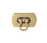 Taschenverschluss Metall 10 Stück 3,1 cm ovaler Metallverschluss Drehverschluss for DIY Handtasche Handwerk Tasche Geldbörse Hardware Falten feststeckendes Zubehör(Cinnamon)