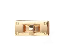 Taschenverschluss Metall 10 Stück 3,5 cm Metall Rechteck Drehverschluss for Lederhandwerk Damen Handtasche Schultertasche Geldbörse DIY Brieftasche Mithelfer(10PCS lightgold)