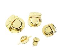 Taschenverschluss Metall 10 Stück Metallschnallen Drehverschluss Druckknopf for Handtasche Damen Tasche Drehverschlüsse Verschlüsse Verschluss DIY Hardware Zubehör(LightGold,35x45mm-10Pcs)