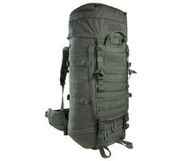 Tasmanian Tiger TT Base Pack 60 FO IRR Modular erweiterbarer Einsatz-Rucksack 60L bis 75L Volumen mit großer Front-Öffnung; Ergonomischer Trekking-Rucksack mit Molle-System; Steingrau-Oliv IRR