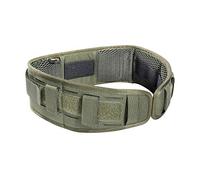 Tasmanian Tiger TT Belt Padding M&P flache, rutschfeste Polsterung mit Laser-Cut Molle für Dienst und Einsatz-Gürtel, Oliv, S (80 cm)